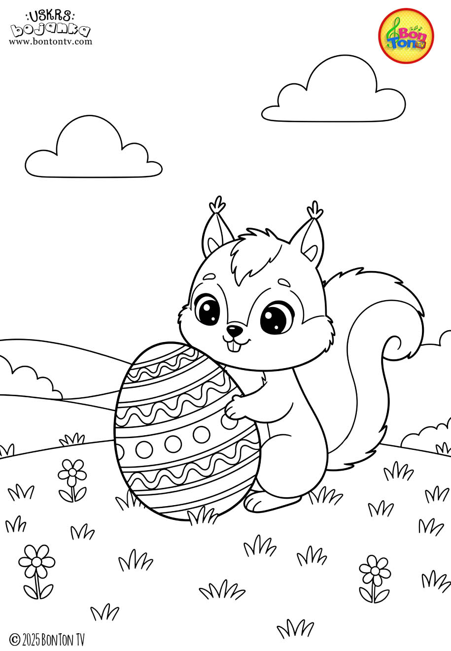 Uskrs bojanka - Easter coloring pages for kids - BonTon TV
