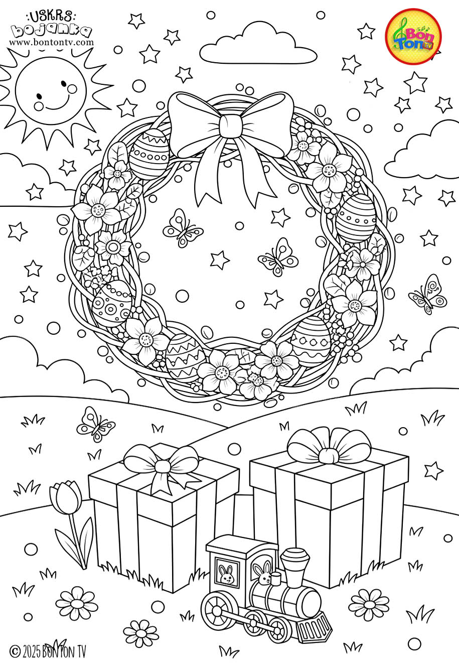Uskrs bojanka - Easter coloring pages for kids - BonTon TV